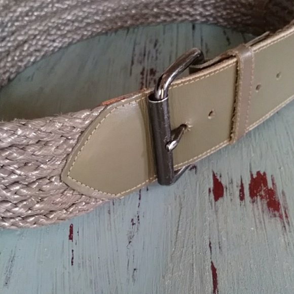 Leather and woven chord belt - Picture 7 of 8